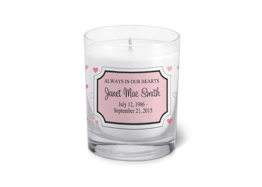 Sophia Personalized Votive Memorial Candle - Celebrate Prints