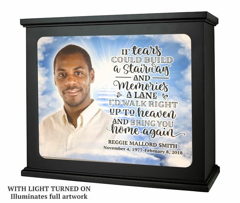 Stairway To Heaven Photo Memorial Light Box - Celebrate Prints