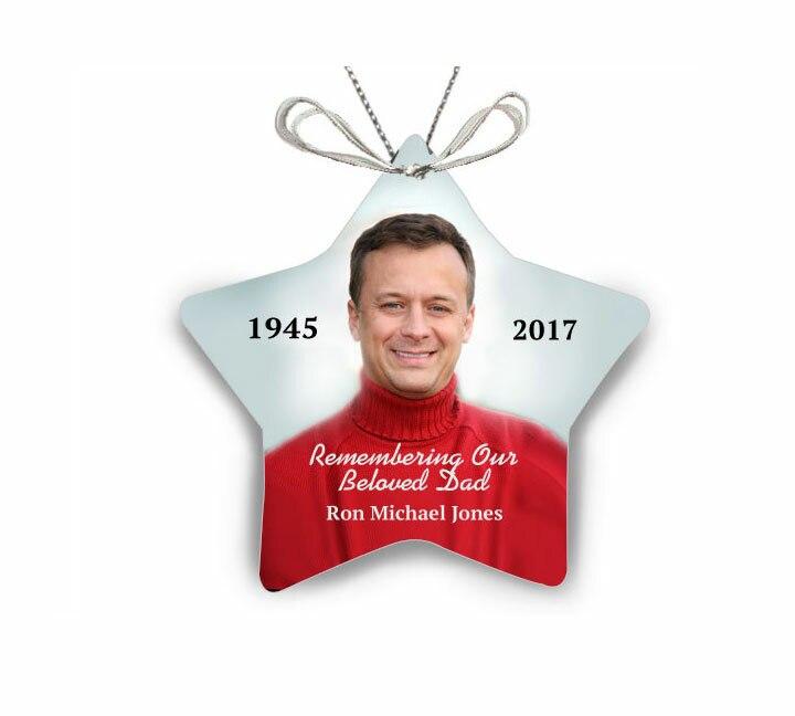 Star Ceramic Christmas Ornament - Celebrate Prints