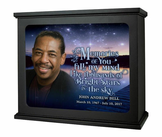 Starry Night Photo Memorial Light Box - Celebrate Prints