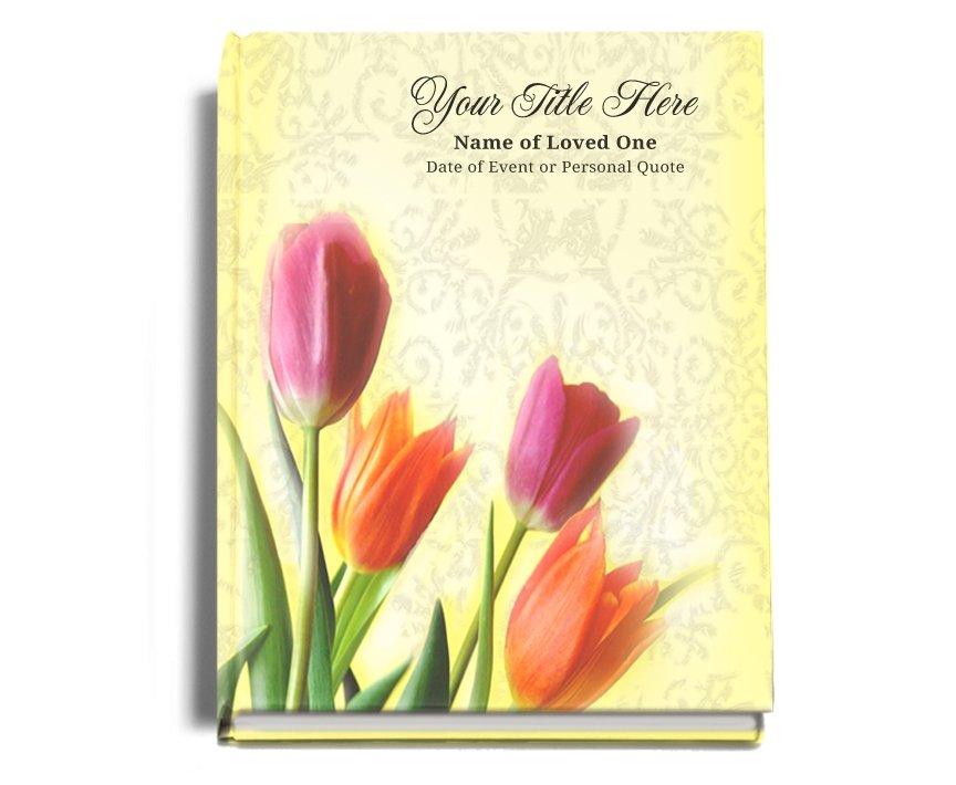Sunny Perfect Bind Memorial Funeral Guest Book - Celebrate Prints