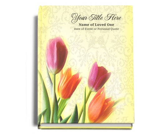 Sunny Perfect Bind Memorial Funeral Guest Book - Celebrate Prints