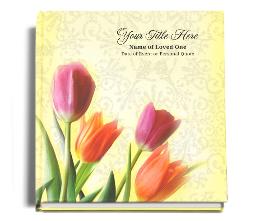 Sunny Perfect Bind Memorial Funeral Guest Book - Celebrate Prints