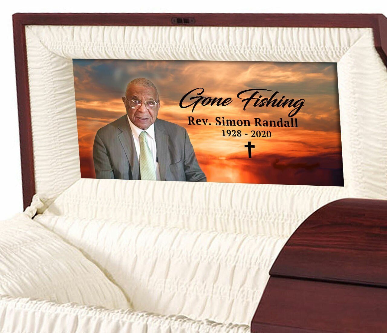 Sunset Custom Casket Head Panel Insert - Celebrate Prints