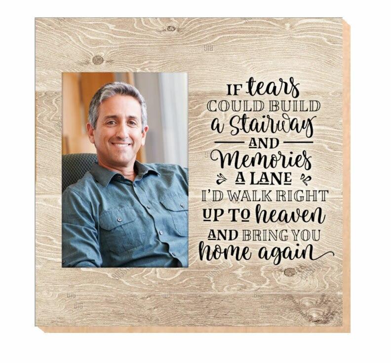 Tears Could Build Stairway Memorial Photo Printed On Wood - Celebrate Prints