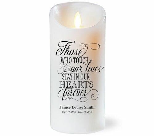 Those Lives Dancing Wick LED Memorial Candle