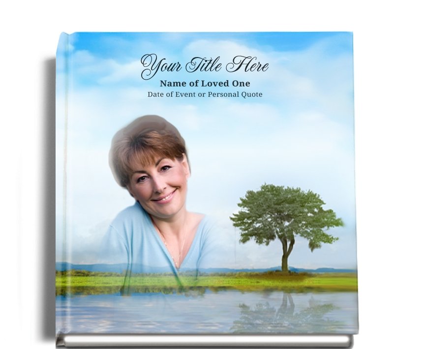 Treasure Perfect Bind Memorial Funeral Guest Book - Celebrate Prints
