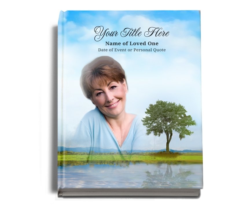 Treasure Perfect Bind Memorial Funeral Guest Book - Celebrate Prints