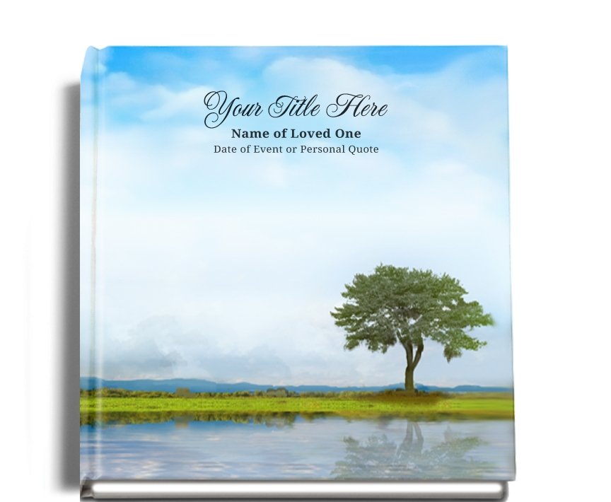 Treasure Perfect Bind Memorial Funeral Guest Book - Celebrate Prints