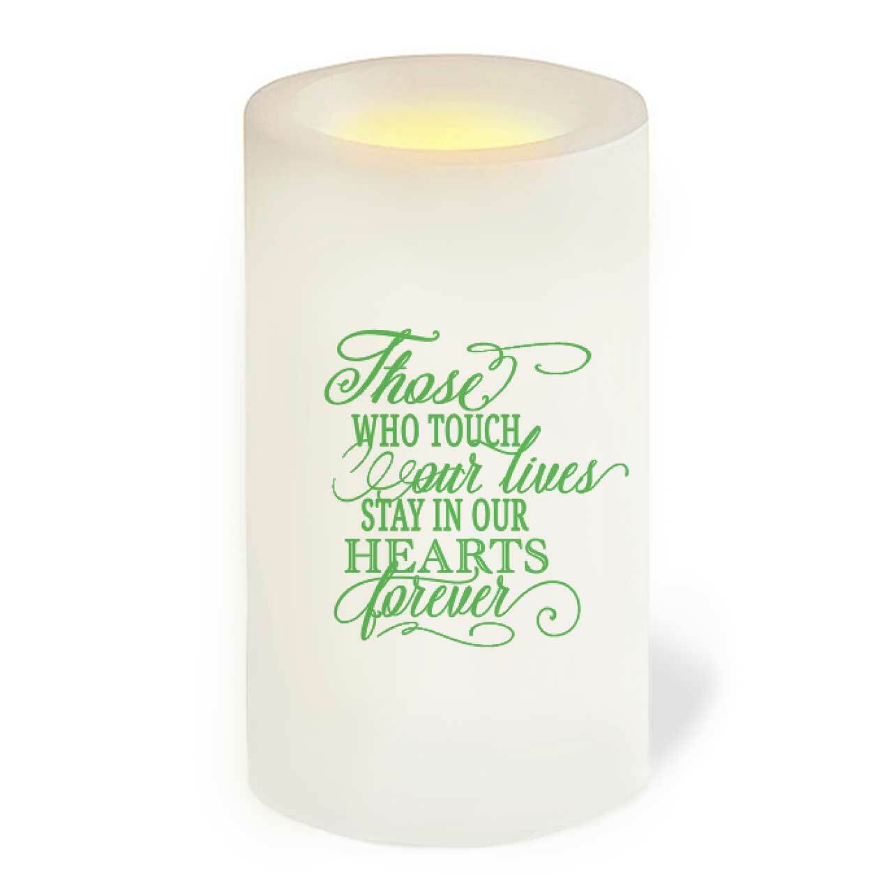 Trees Personalized Flameless LED Memorial Candle - Celebrate Prints