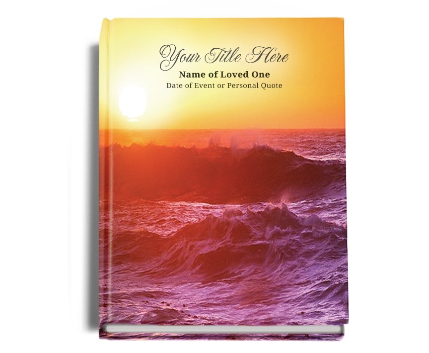 Twilight Perfect Bind Memorial Funeral Guest Book - Celebrate Prints