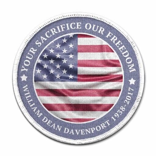 US Patriotic In Memory Of Patch - Celebrate Prints