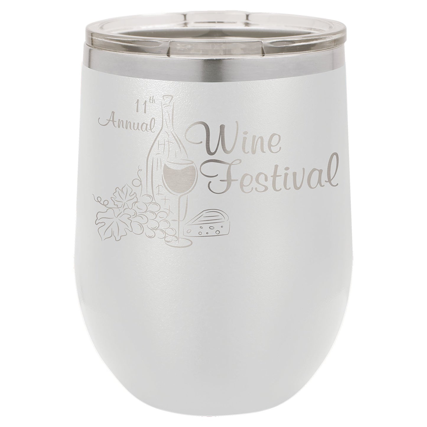 Vacuum Insulated Stemless Tumbler with Lid - Celebrate Prints