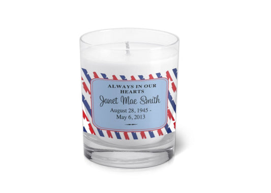Veteran Personalized Votive Memorial Candle - Celebrate Prints
