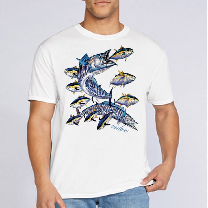 Wahoo Fishing Fisherman T-Shirt - Celebrate Prints