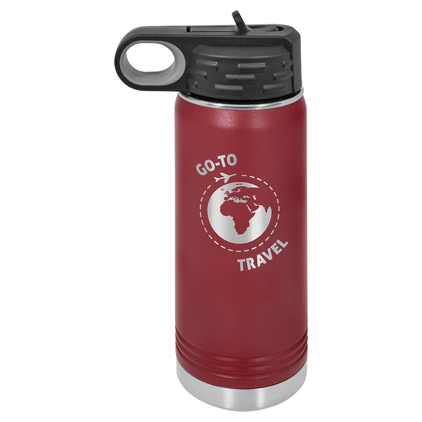 Water Bottle Vacuum Insulated Stainless Steel with Pop Up Lid - Celebrate Prints