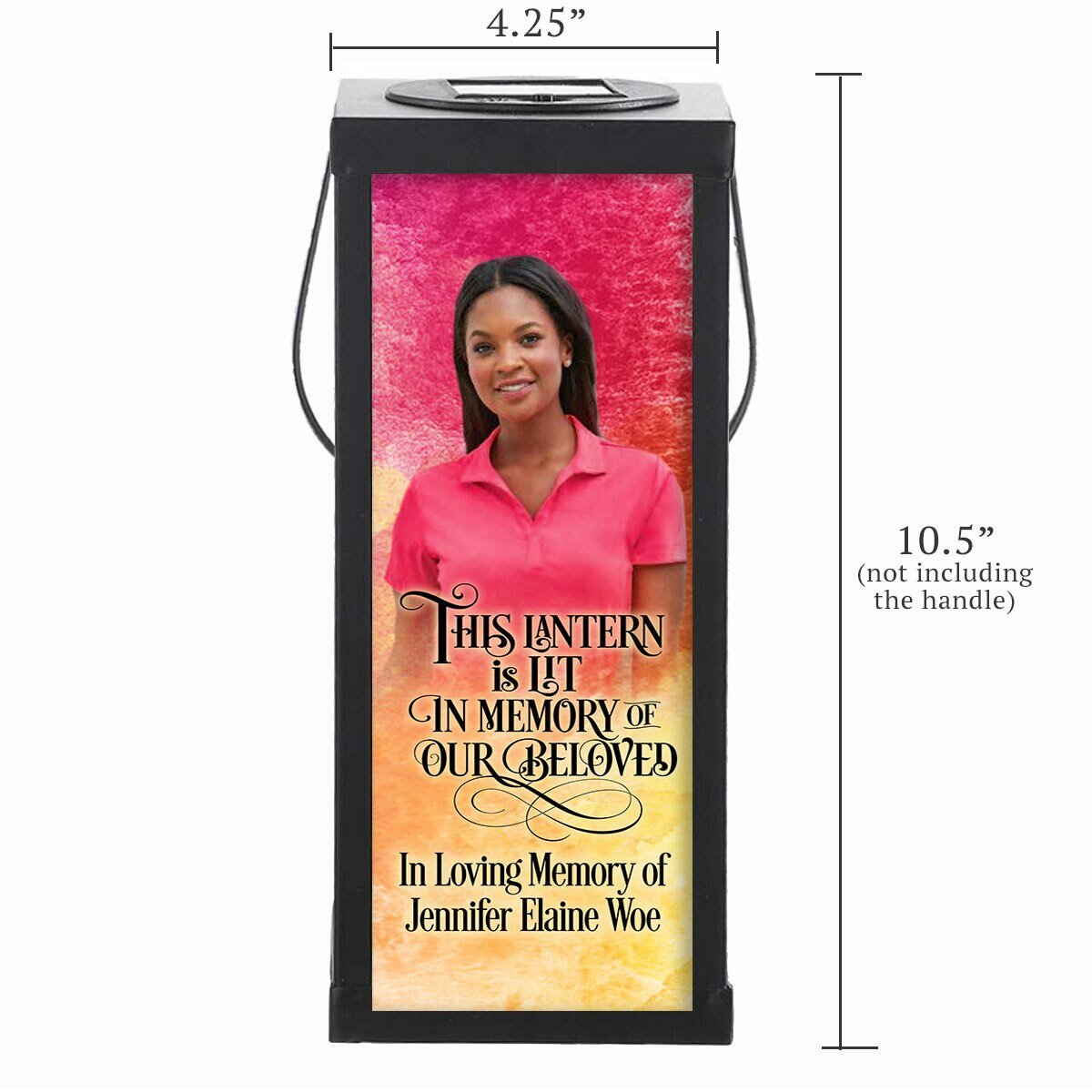 Watercolor Photo Solar Powered Memorial Lantern - Celebrate Prints