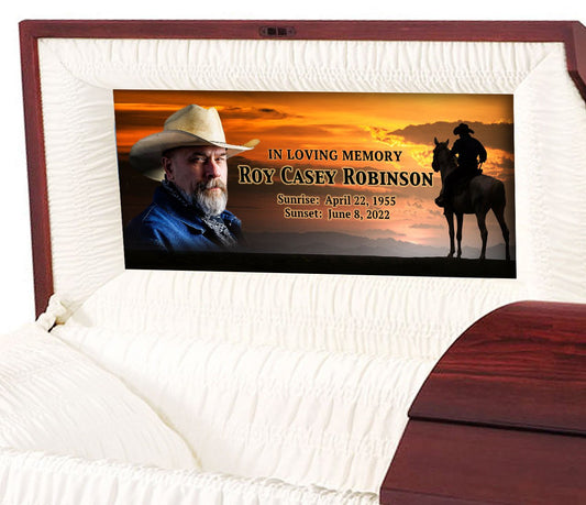 Western Casket Head Panel Insert - Celebrate Prints