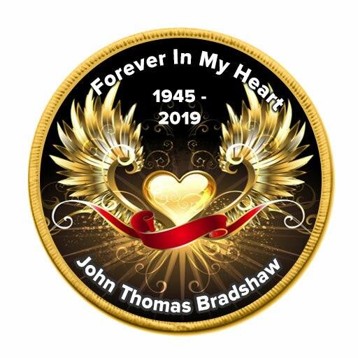 Wings of Gold Round In Memory Of Patch - Celebrate Prints