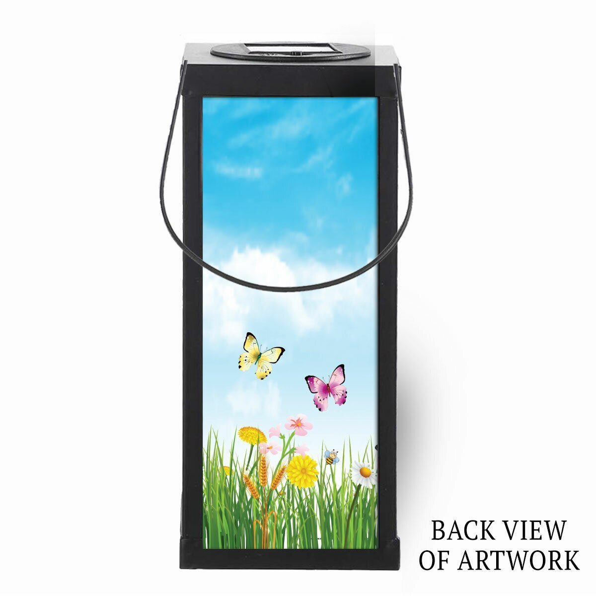 Wings Ready Solar Powered Photo Memorial Lantern - Celebrate Prints