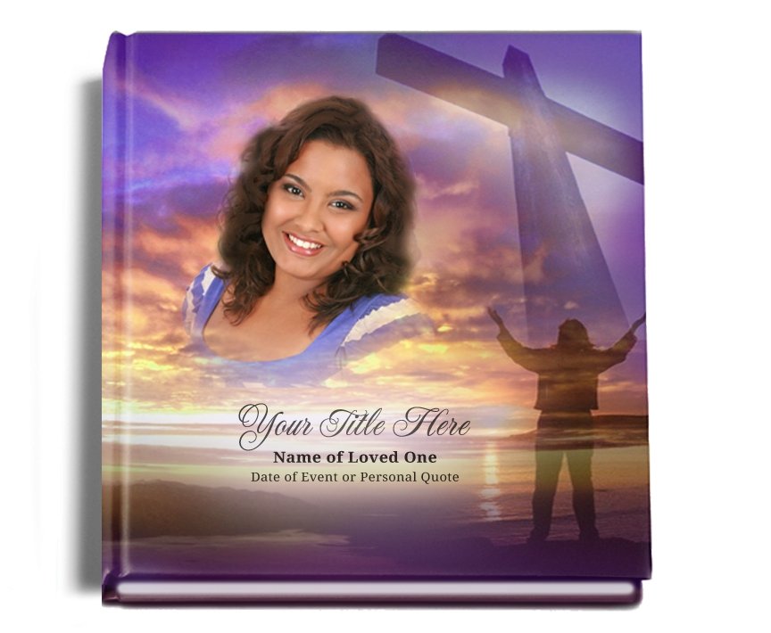 Worship Perfect Bind Memorial Funeral Guest Book - Celebrate Prints