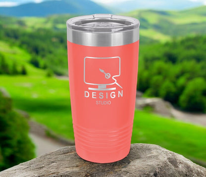 20 oz. Powder Coated Insulated Tumbler with Slider Lid - Celebrate Prints