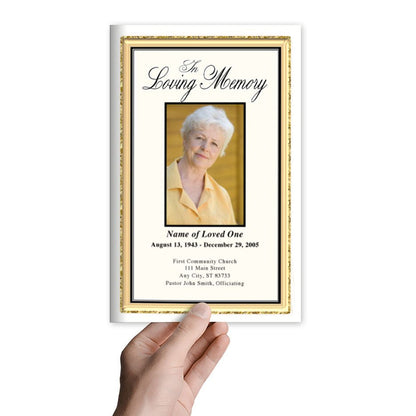 24K Funeral Program Template - The Funeral Program Site
