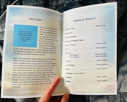 Gate of Heaven Funeral Program Template - The Funeral Program Site