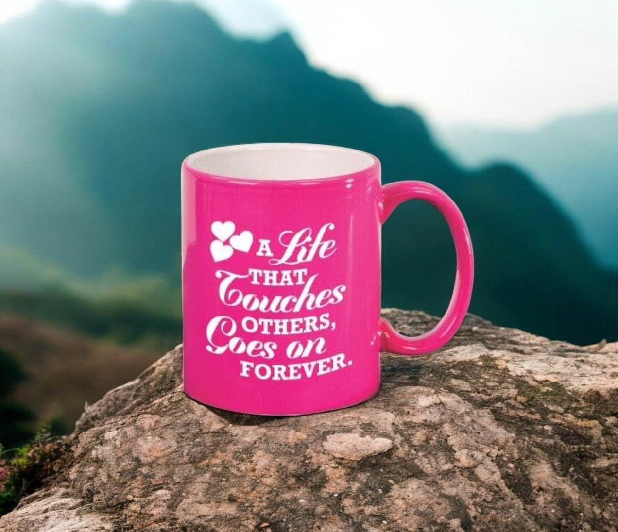 A Life That Touches In Loving Memory Ceramic Mug - Celebrate Prints