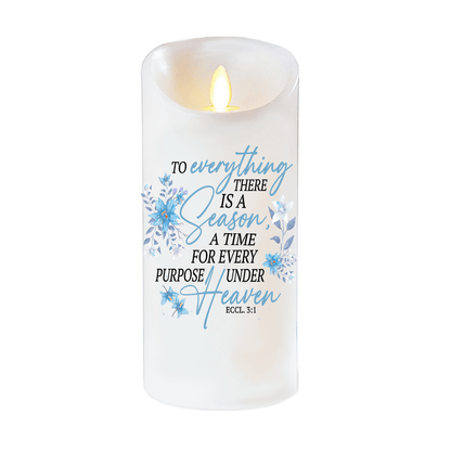 A Season For Everything Bible Verse Candle - Celebrate Prints