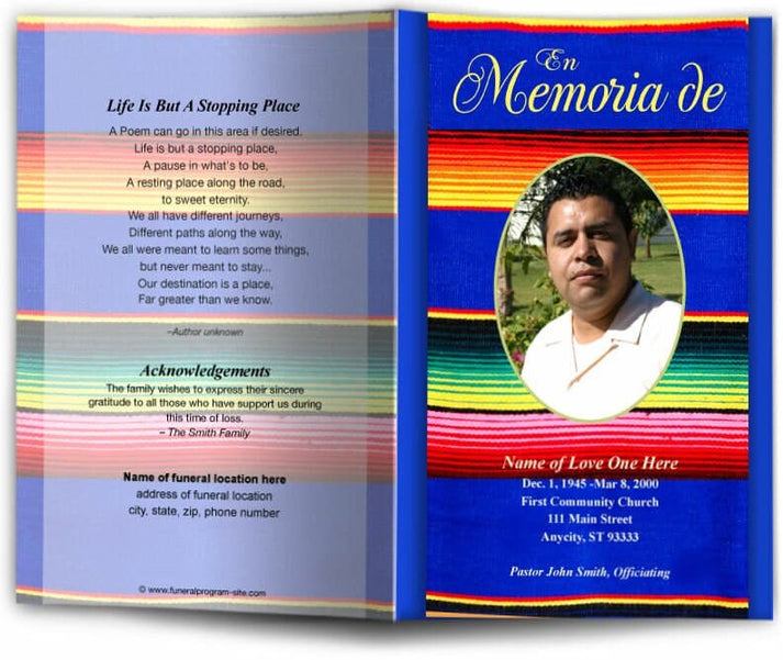 Acapulco Funeral Program Template - The Funeral Program Site ...