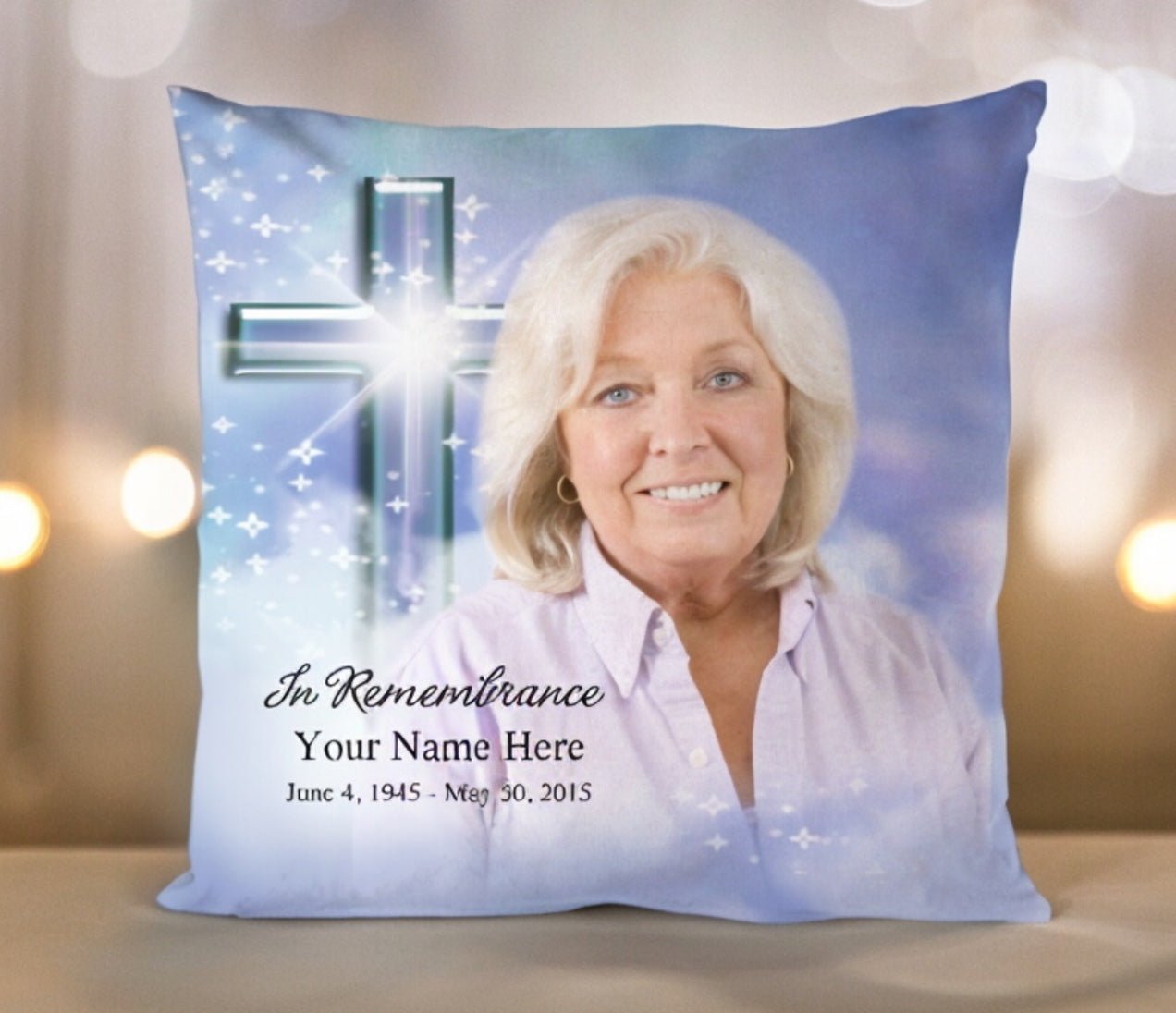 Adoration In Loving Memory Toss Pillow - Celebrate Prints