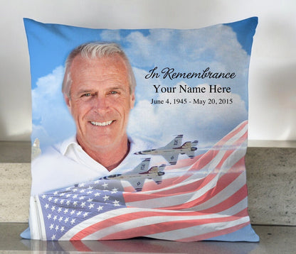 Air Force In Loving Memory Toss Pillow - Celebrate Prints