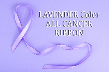 All Cancers Ribbon Awareness Personalized | Lavender Cancer Ribbon ...