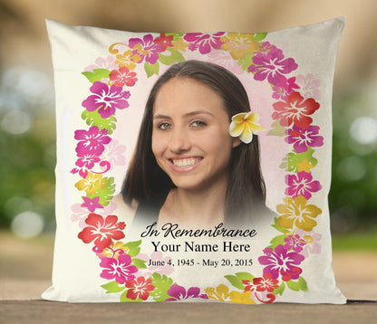 Aloha In Loving Memory Toss Pillow - Celebrate Prints