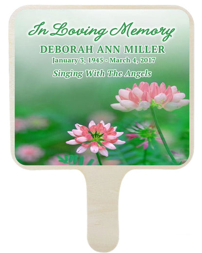 Ambrosia All-In-One Memorial Hand Fan (Pack of 10) - Celebrate Prints