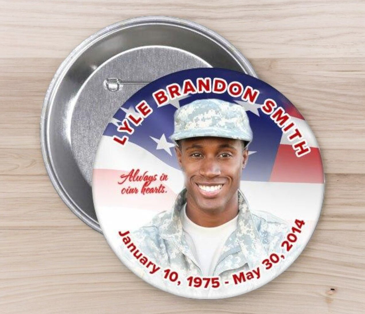 America Memorial Button Pin (Pack of 10) - Celebrate Prints