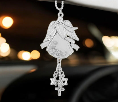 Angel Watch Over Us Memorial Car Charm - Celebrate Prints