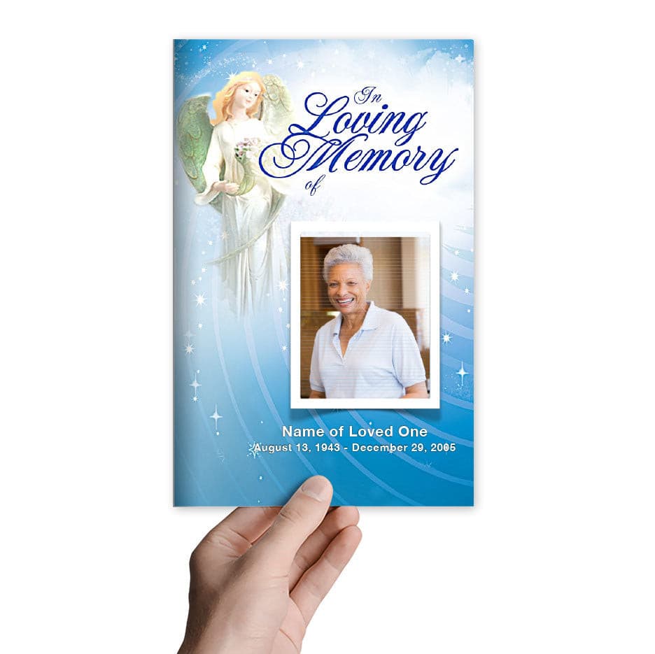 Angelic Funeral Program Template - The Funeral Program Site