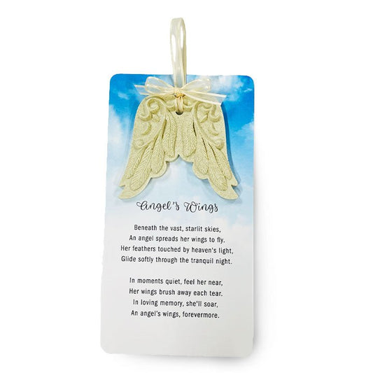 Angel's Wings Memorial Charm and Card - Celebrate Prints