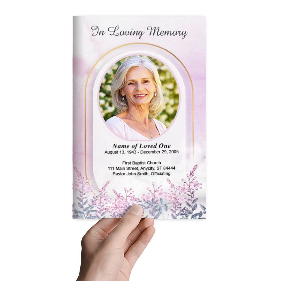Archway Funeral Program Template - The Funeral Program Site