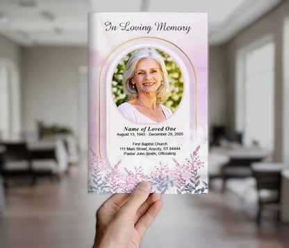 Archway Funeral Program Template - The Funeral Program Site