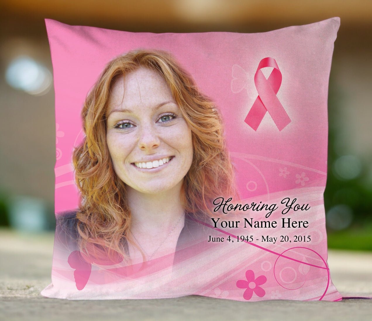 Awareness In Loving Memory Toss Pillow - Celebrate Prints