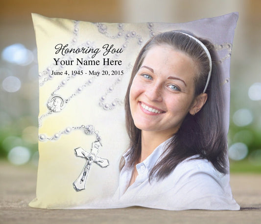 Beads In Loving Memory Toss Pillow - Celebrate Prints