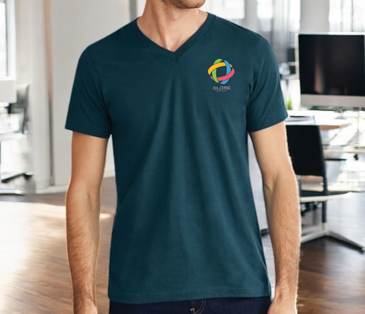 BELLA+CANVAS ® Unisex Jersey Short Sleeve V-Neck Custom TShirt ...