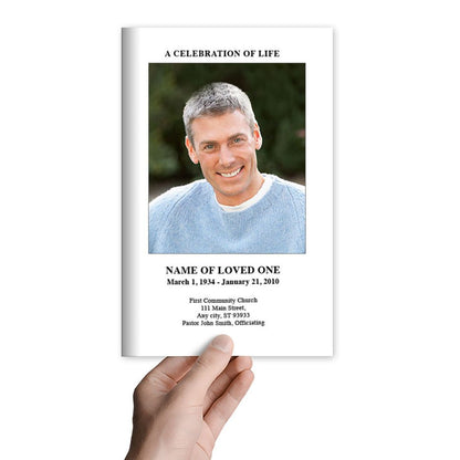 Blank Funeral Program Template - The Funeral Program Site