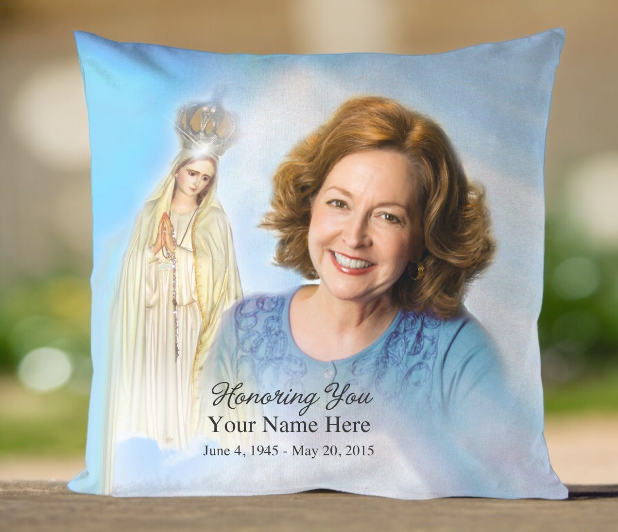 Blessed In Loving Memory Toss Pillow - Celebrate Prints