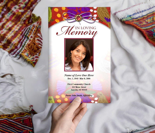 Bonita Funeral Program Template - The Funeral Program Site