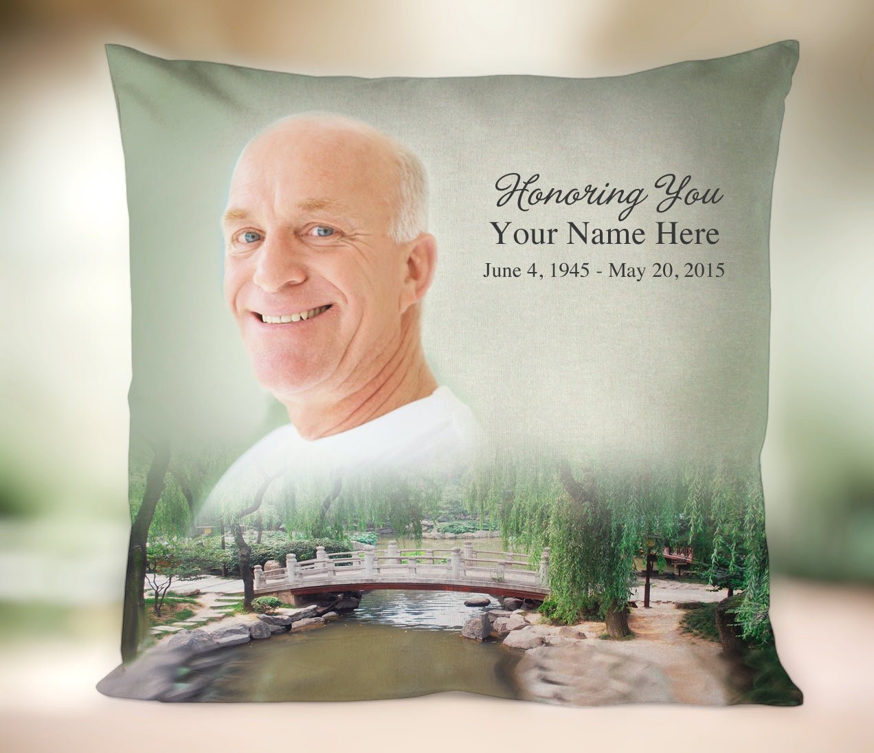 Bridge In Loving Memory Toss Pillow - Celebrate Prints