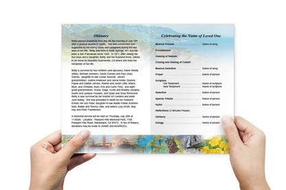 California Funeral Program Template - The Funeral Program Site